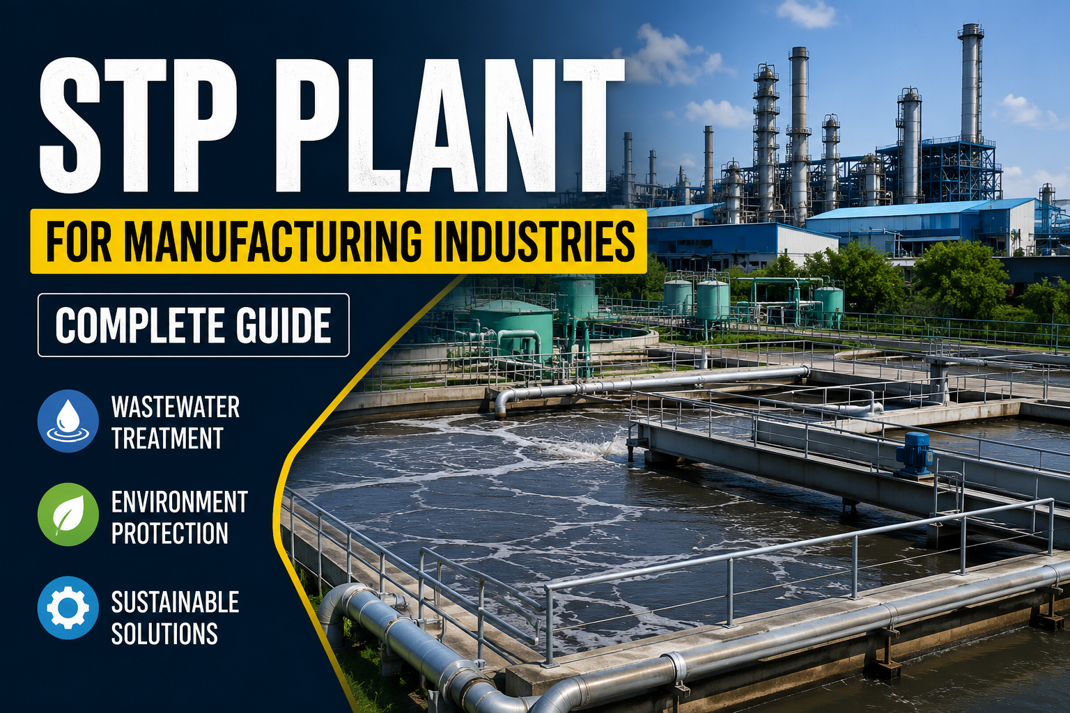 STP Plant for Manufacturing Industries | Complete Guide 