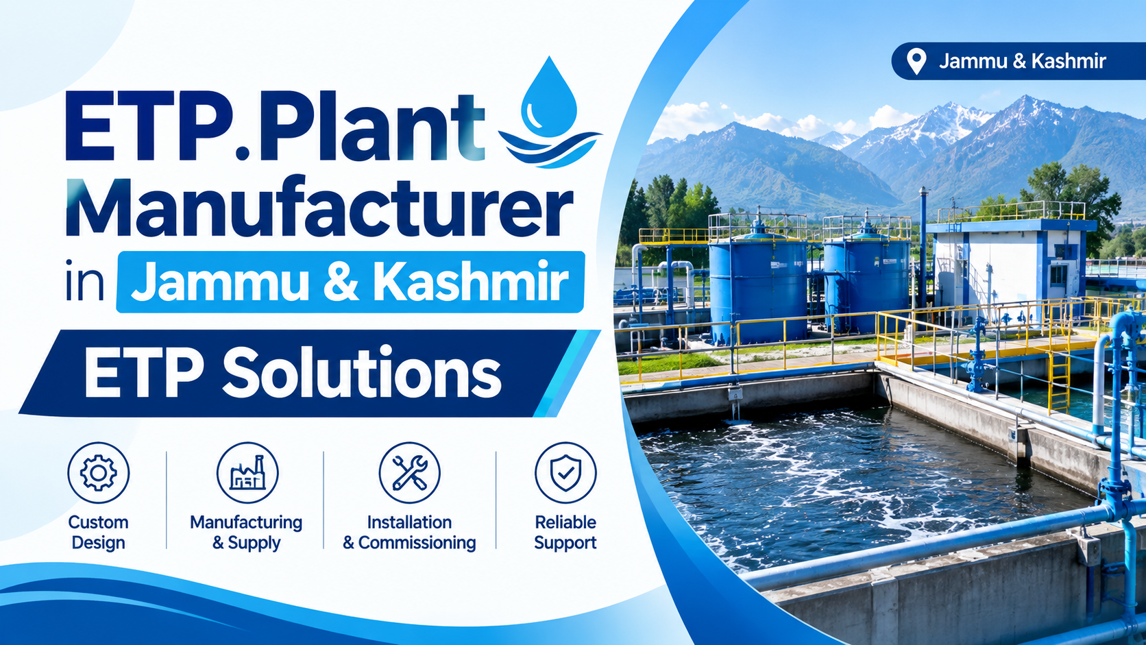 ETP Plant Manufacturer in Jammu & Kashmir